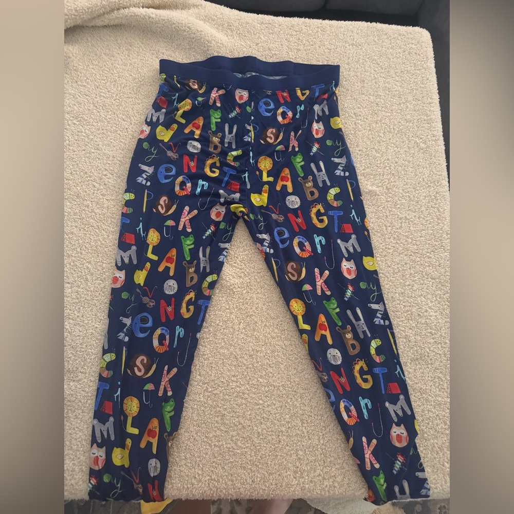 Little Sleepies Alphabet Friends pajama pants size 16 Never worn!